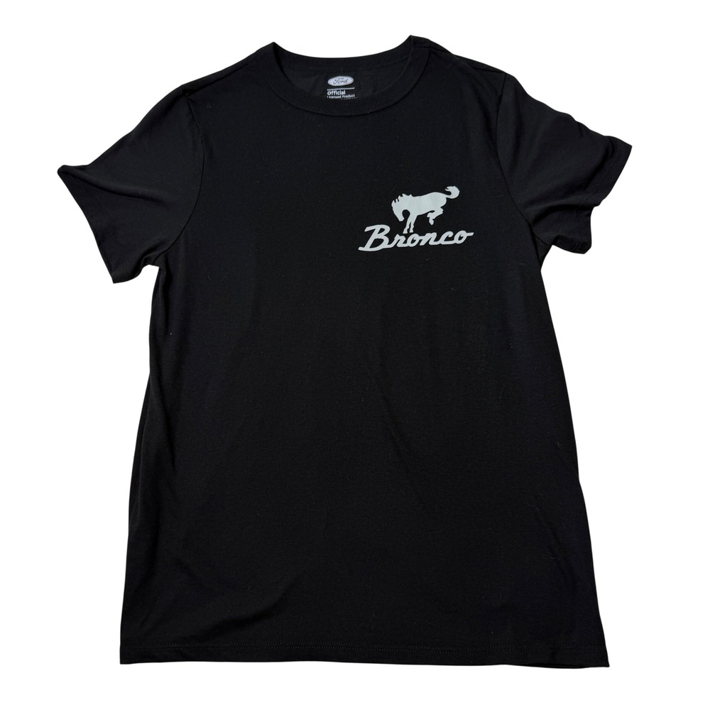 Ford Bronco Graphic Tee Mens XS Black Excellent Vintage Car Off Road Shirt